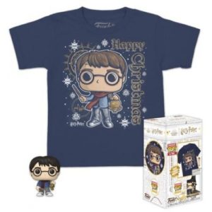 Funko Pocket Pop! Tee (Child): Holiday Harry Potter - Harry Potter Vinyl Figure T-Shirt (L).