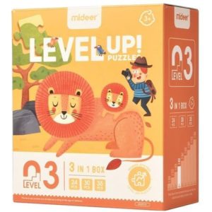 Mideer παζλ 3 σε 1 - Level Up 3 Natural Science 24,30 - 35τμχ.