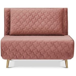 Barcelona πολυθρόνα-κρεβάτι σκ. ροζ καπιτονέ Υ83x106x92εκ..( 3 άτοκες δόσεις.)