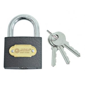 MEGA λουκέτο ασφαλείας 24475, 3x κλειδιά, μεταλλικό, 75mm PR-24475.