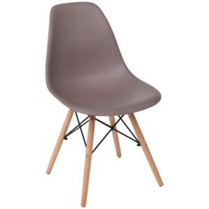ART Wood Καρέκλα Ξύλο - PP Sand Beige 46x52x82cm ΕΜ123,91W (Σετ 4τεμ.).( 3 άτοκες δόσεις.)