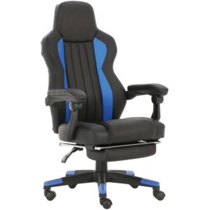 ArteLibre Καρέκλα Γραφείου Gaming ΔΩΡΑ Μπλε PU 64x71x113-121cm.( 3 άτοκες δόσεις.)
