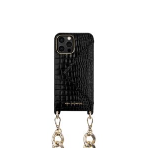 IDEAL OF SWEDEN για το iPhone 12 Pro Max Statement Phone θήκη λαιμού Chain Neo Noir Croco IDNCAW20-2067-236.( 3 άτοκες δόσεις.)