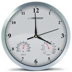 ESPERANZA ρολόι τοίχου Lyon EHC016W, 25cm, λευκό EHC016W.
