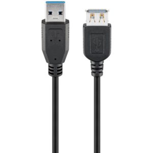 GOOBAY καλώδιο USB 3.0 σε USB (F) 95726, copper, 5m, μαύρο 95726.