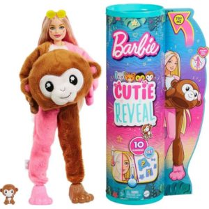Mattel Barbie: Cutie Reveal Jungle Series - Monkey Surprise Doll (HKR01).( 3 άτοκες δόσεις.)