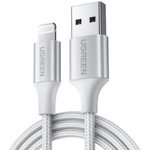 Charging Cable MFI UGREEN US199 i6 Silver 1m 60161 2.4A US199/60161