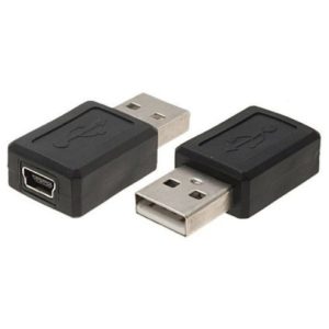 POWERTECH αντάπτορας USB σε USB Mini θηλυκό CAB-U111, μαύρος CAB-U111.