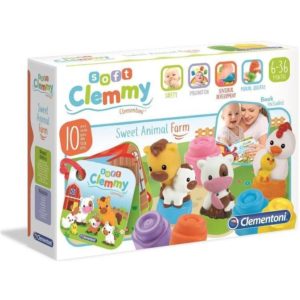 Baby Clementoni: Soft Clemmy Set - Sweet Animal Farm (1033-17174).