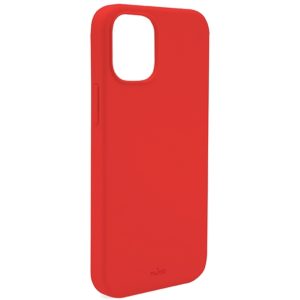 PURO Cover Silicon with microfiber inside για iPhone 13 6.1 - Κόκκινο