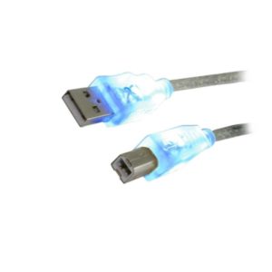 Καλώδιο MediaRange USB 2.0 AM/BM 1.8M with Blue LEDs (MRCS109).