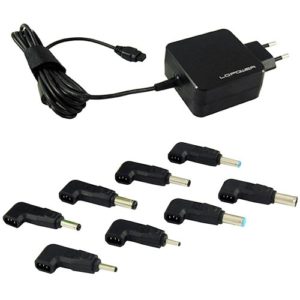LC-POWER UNIVERSAL MULTI RANGE NOTEBOOK ADAPTER 45W 19-19.5V/1.58-2.37A/8 TIPS LC-NB-PRO-45