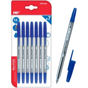 MP στυλό διαρκείας PE144A, 1mm, μπλε, 7τμχ PE144A.