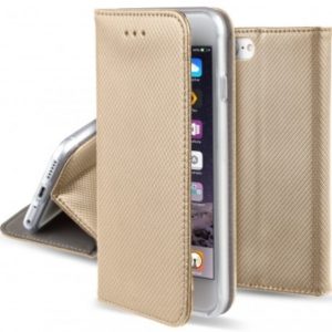 OEM Smart Magnet leather case for Apple iphone 7/8 - Gold/Χρυσό.