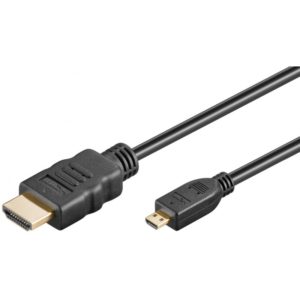 GOOBAY καλώδιο HDMI σε HDMI Micro 53787 με Ethernet, 4K, 5m, μαύρο 53787.