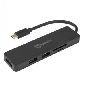 SBOX 5IN1 HUB USB TYPE-C TO HDMI/USB-3.0/SD+TF TCA-51