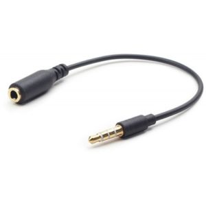 CABLEXPERT 3.5mm 4-PIN AUDIO CROSS-OVER ADAPTER CABLE BLACK CCA419