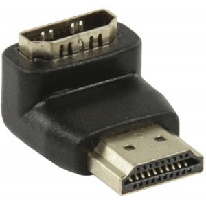 NEDIS CVGP34901BK HDMI Adapter, HDMI Connector - HDMI Female, 90° Angled, Black NEDIS.