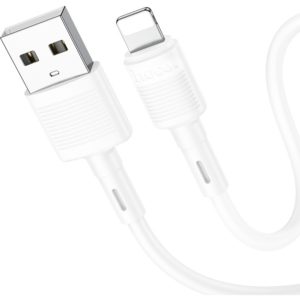Καλώδιο Σύνδεσης Hoco X83 iP Victory USB σε Lightning 2.4A Λευκό 1m Υψηλής Αντοχής.