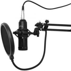 Επαγγελματικό Μικρόφωνο Media-Tech MT396 Μαύρο Κατάλληλο για Studio και Ηχογραφήσεις.