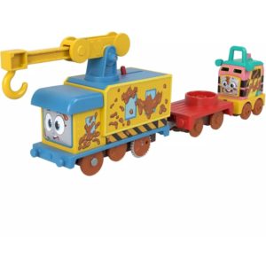 Fisher-Price Thomas Friends Motorized Greatest Moment - Muddy Fix em Up Friends Motorized Train with 2 Wagons (HHN43).