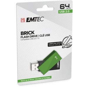 Emtec USB2.0 C350 64GB Green - ECMMD64GC352. ECMMD64GC352.