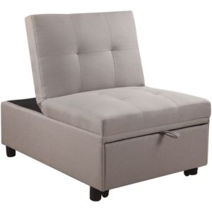 IMOLA Καρέκλα - Κρεβάτι Σαλονιού - Καθιστικού, Ύφασμα Cappuccino 75x106x90 / Κρεβάτι75x172x44cm Ε9921,03.( 3 άτοκες δόσεις.)