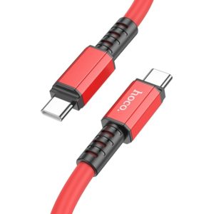 Καλώδιο Σύνδεσης Hoco X85 Strength USB-C σε USB-C 60W 20V/3A Κόκκινο 1.2m Υψηλής Αντοχής.
