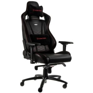 noblechairs EPIC Gaming Chair Breathable, 4D armrests, 60mm casters - black/red.( 3 άτοκες δόσεις.)