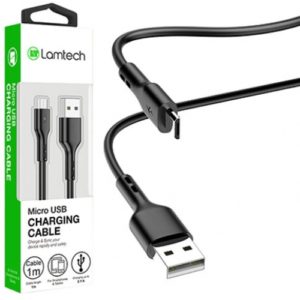 LAMTECH DATACABLE MICRO USB 1m BLACK LAM439874
