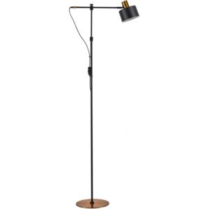 Home Lighting SE21-GM-39-MS1 ADEPT FLOOR LAMP Gold Matt and Black Metal Floor Lamp Black Metal Shade 77-8350( 3 άτοκες δόσεις.)
