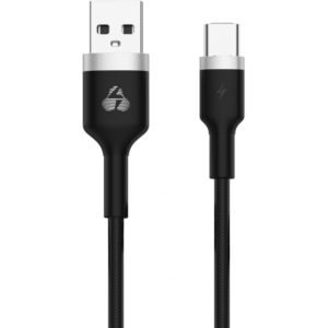 POWERTECH καλώδιο USB σε USB-C metal PTR-0096, 15W 3A, 1m, μαύρο PTR-0096.