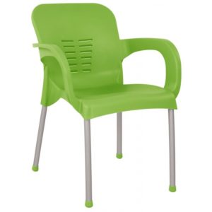 ArteLibre Καρέκλα Κήπου Πράσινο PP 60x50x80xcm.