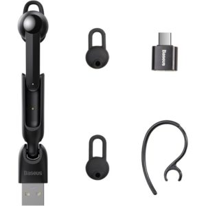 Baseus Encok A05 Earbud Bluetooth Handsfree Ακουστικό Μαύρο (NGA05-01).