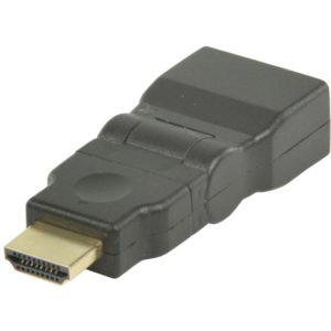 NEDIS CVGP34905BK HDMI Adapter HDMI Connector - HDMI Female Rotatable Black NEDIS.