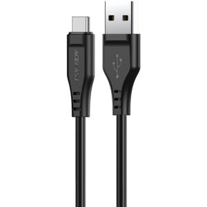 Καλώδιο σύνδεσης Acefast C3-04 USB-A σε USB-C Braided 3A 1.2m Μαύρο.