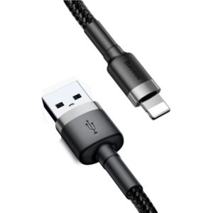 Baseus Cafule Braided USB to Lightning Cable Μαύρο 3m (CALKLF-RG1) (BASCALKLFRG1).