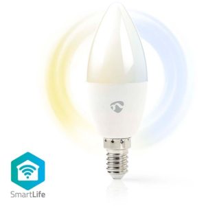 NEDIS WIFILRW10E14 SmartLife LED Bulb E14 470lm 4.9W Warm to Cool White, Candle NEDIS.