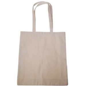 Τσάντα βαμβακερή με υφασμάτινο χερούλι Υ42x38x10εκ..