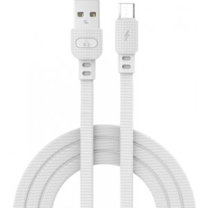 POWERTECH καλώδιο USB σε Micro USB armor PTR-0098, 15W 3A, 1m, λευκό PTR-0098.