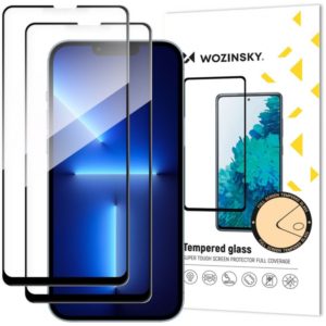 Wozinsky Full Glue Full Face Case Friendly 2Pack Black Αντιχαρακτικό Γυαλί 9H Tempered Glass (iPhone 13 / 13 Pro).