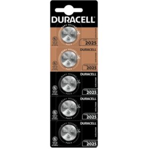 Duracell Μπαταρίες Λιθίου Ρολογιών CR2025 3V 5τμχ (DCR2025)(DURDCR2025).