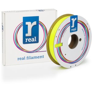 REAL PETG 3D Printer Filament - Translucent Yellow - spool of 0.5Kg - 1.75mm (REFPETGTYELLOW500MM175).
