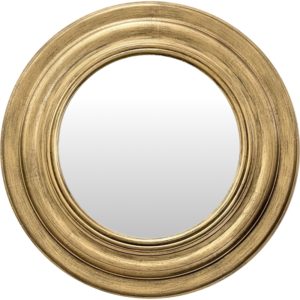 ArteLibre Καθρέπτης Τοίχου Χρυσό Πλαστικό Φ76.2x5.5cm.( 3 άτοκες δόσεις.)