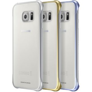 Θήκη Faceplate Samsung Clear Cover EF-QG920BKEGCN για SM-G920F Galaxy S6 Μαύρο - Χρυσό - Ασημί.