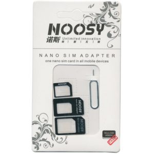 NOOSY Nano SIM & Micro SIM Adapter Set, μαύρο SIM-001.