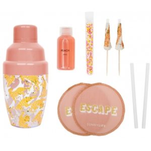 Sunnylife Carry On Cocktail Kit Call Of The Wild - Peachy Pink S1UCARCW.