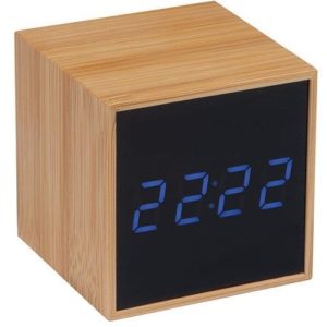 Ρολόι γραφείου με ένδειξη ημερομηνίας και θερμοκρασίας 6,2x6,4x6,3εκ..