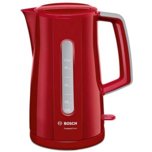 Bosch Βραστήρας 2400W 1.7lt Κόκκινο (TWK3A014).