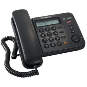 Σταθερό Ψηφιακό Τηλέφωνο Panasonic KX-TS580EX2B Μαύρο με Ανοιχτή Συνομιλία.( 3 άτοκες δόσεις.)